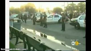 Anaheim Police Shoot Rubber Bullets at crowd! 7/22/12