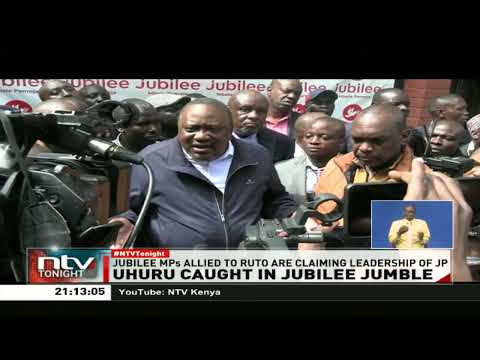 Uhuru's surprise visit to Jubilee headquarters in Kileleshwa