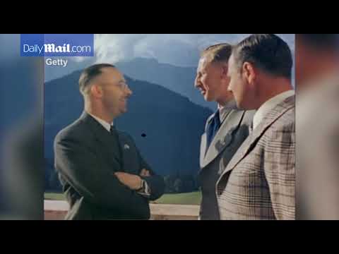 Reinhard Heydrich chats to Himmler at Hitler s estate in 1940   Daily Mail