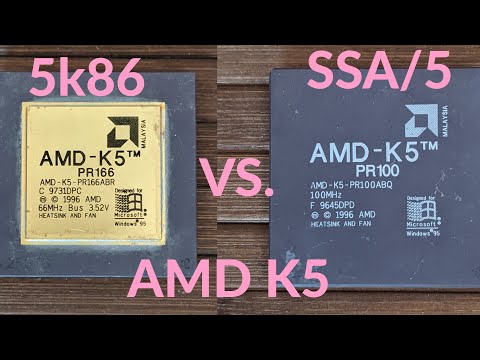 AMD K5 vs. Intel Pentium: clock-for-clock comparison test at 90MHz