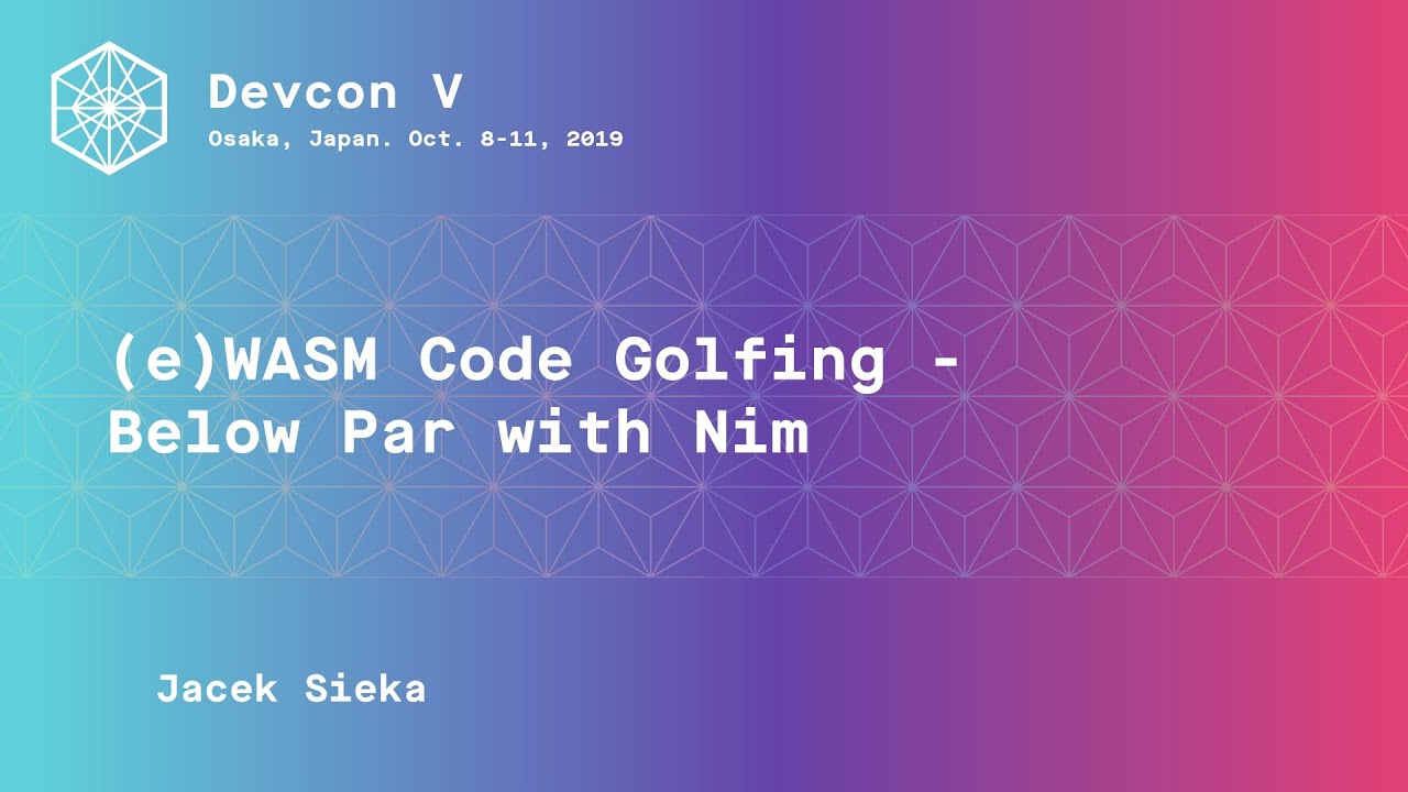 (e)WASM code golfing - below par with Nim preview