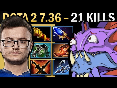 Slardar Gameplay Miracle with Harpoon and 21 Kills - Ringmaster Dota