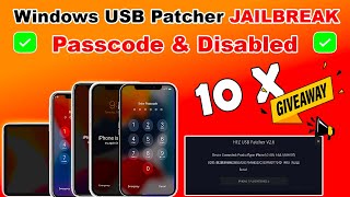 Hfz USB Patcher Windows Checkra1n Jailbreak Passcode/Disabled iPhone 6S/6S+/SE/7/7+/8/8+/X/iPad/iPod