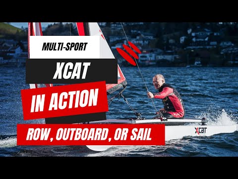 XCAT Catamaran in Action | Multi-Sport Sailboat You Can Row, Outboard, or Sail