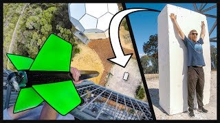 GIANT DART Vs. GIANT FOAM BLOCK from 45m!