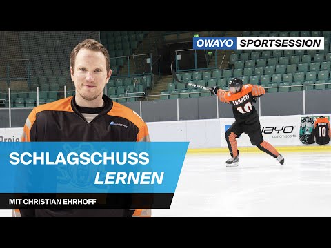 Schlagschuss Eishockey: Slapshot lernen und verbessern | owayo sportsession