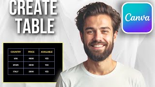How To Add a Table In Canva (Easy)