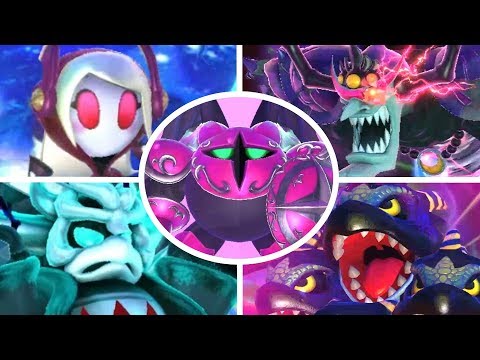 Super Kirby Clash - All Bosses + Secret Bosses