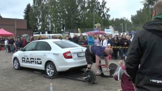 preview picture of video 'Sveriges Starkaste Man 2014 kval Ockelbo + 105kg Bilmarklyft/Car Deadlift 350kg'