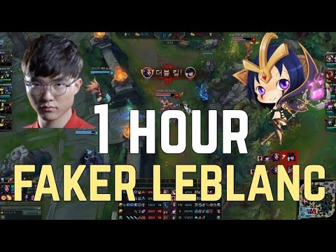 1 HOUR SKT Faker Playing Leblanc | 12 Games HIGHLIGHT | 100% WIN RATE - LOL Pro Play