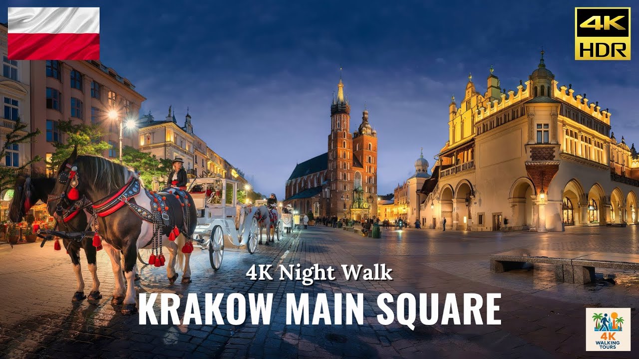 Immersive street-level walking tour through Krakow Kazimierz, Poland, showcasing authentic urban landscapes, local architecture, and the vibrant atmosphere of the city's neighborhoods