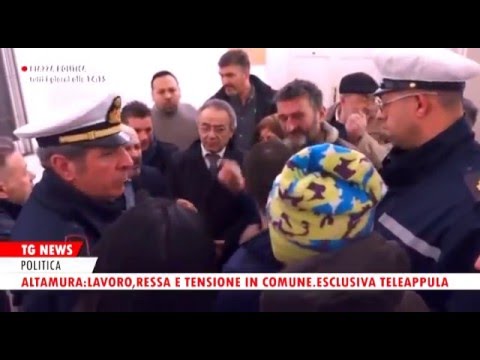 TG News Tele Appula - Altamura: Lavoro, ressa e tensione in comune. Esclusiva Tele  Appula