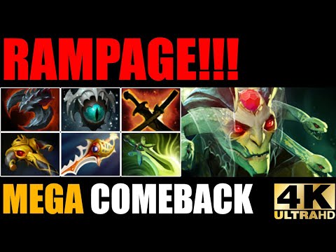 IMBA 1 vs 5  Divine Rapier Medusa Rampage!!! Epic Hard Game Comeback 7.29 Dota 2