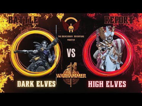 012 Vengeance of Prince Aorlis. Warhammer Fantasy 2000 pts High Elves VS Dark Elves