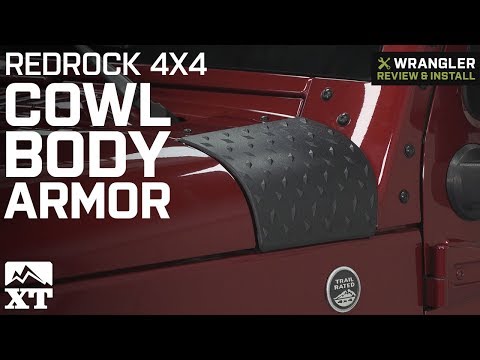 Jeep Wrangler JK RedRock 4x4 Cowl Body Armor - Textured Black (2007-2018) Review & Install
