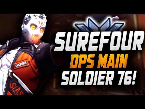 Surefour Hitscan Main Soldier 76 gameplay - Overwatch Season 31 Top 500