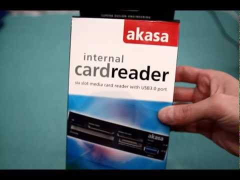Akasa AK-ICR-07 Internal 6-Port Card Reader 3,5 – juodas video