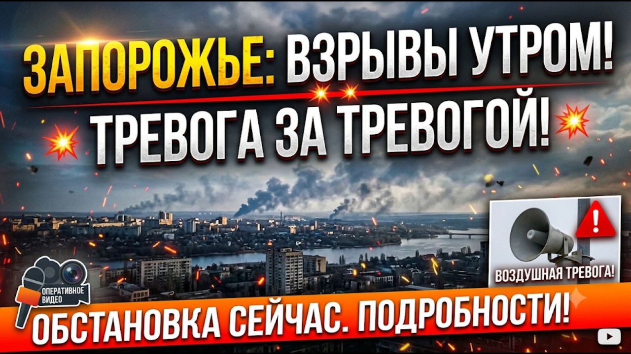 Запорожье ВЗРЫВЫ УТРОМ! ОБСТАНОВКА СЕЙЧАС !!! 23.08.2026