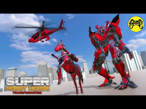 Super Horse Robot Transform Flying Helicopter - Android Gameplay FHD