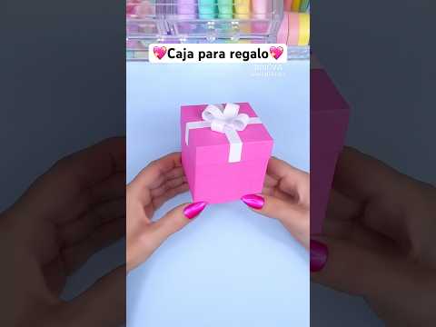 Manualidades con papel / Ideas para regalar / Cajita para regalo #diy #manualidades #love