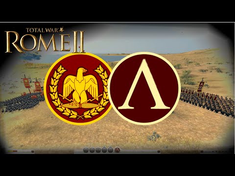 Rome Total War 2 Massive Battles - 1120 Spartans vs 1120 Praetorian Guard [Ultra/1080p]