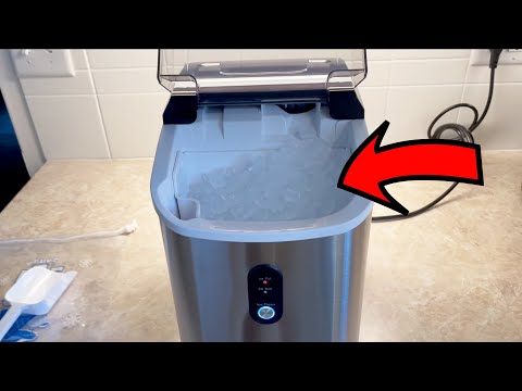 Nugget Countertop Ice Maker with Soft Chewable Ice, 34Lbs/24H, Ice Machine with Ice Scoop - Review