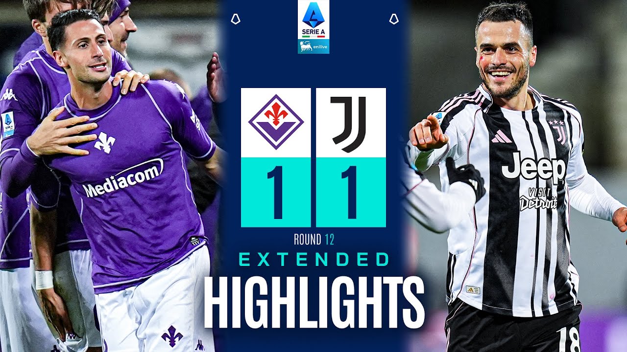 FIORENTINA-JUVENTUS 1-1 | EXTENDED HIGHLIGHTS | SERIE A 2025/26