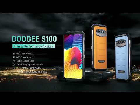 DOOGEE S100 Rugged Phone: Dual Speakers, 10800mAh, 20GB+256GB - $100 OFF!