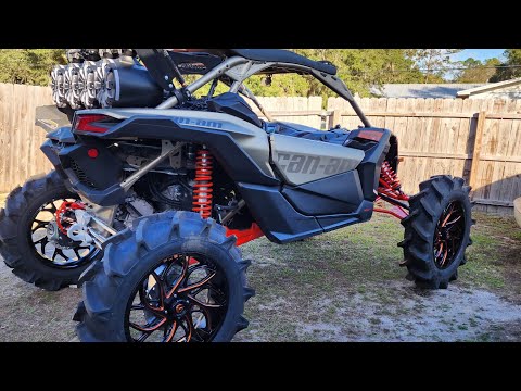 2022 maverick x3 xmr turbo RR lifted on portals and a-arms#superatv #bkt #maverickx3 maverick