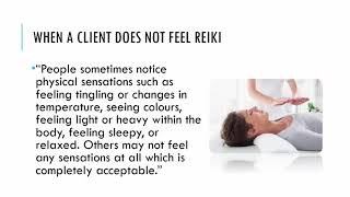 When a client does not feel Reiki