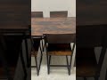 Комплект меблів Costway Merax обідній стіл з стільцями в стилі Loft коричневий