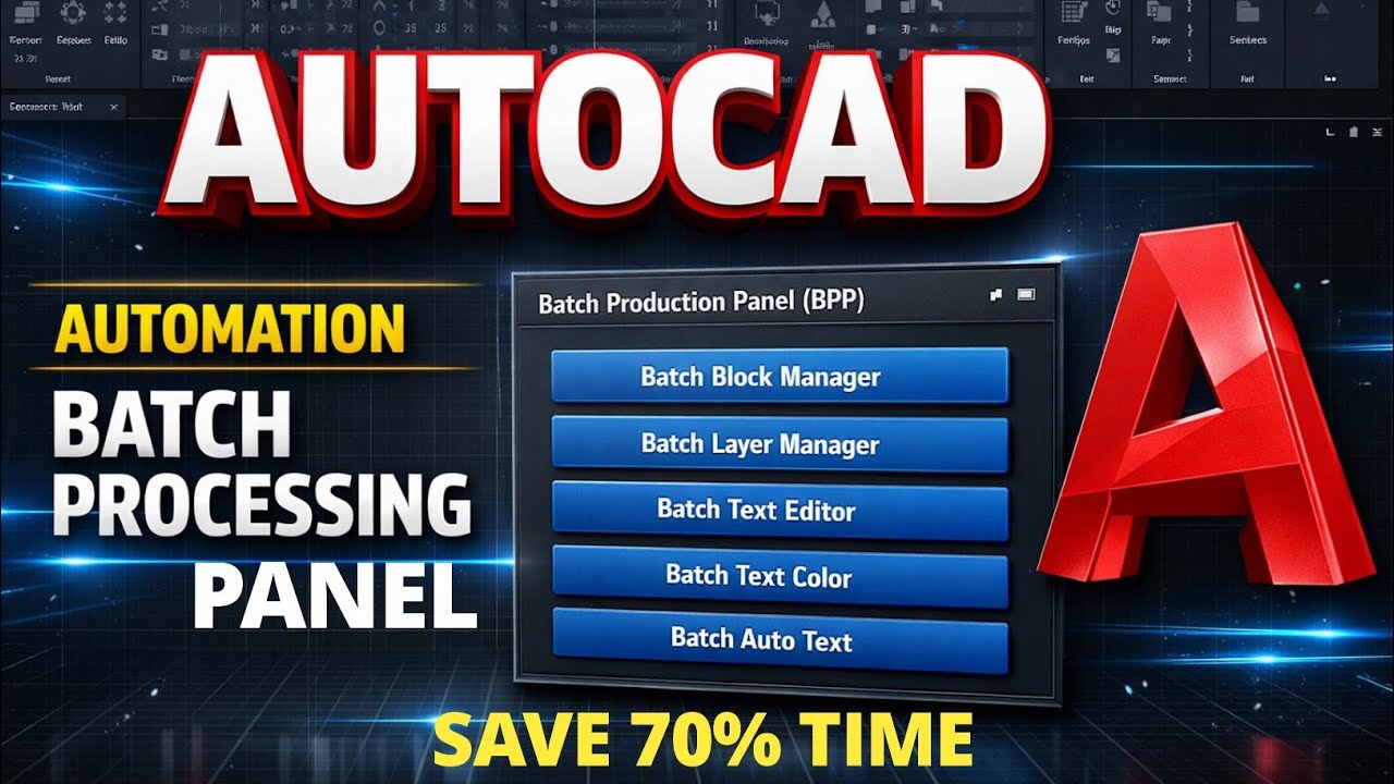 Batch Automation LISP System | AutoCAD Tutorial
