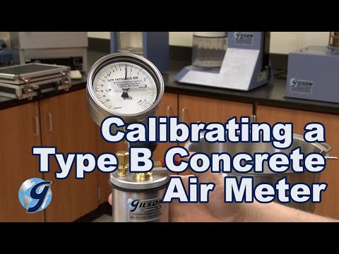 Calibrating a Type B Concrete Pressure Meter (HM-30, HM-30S)