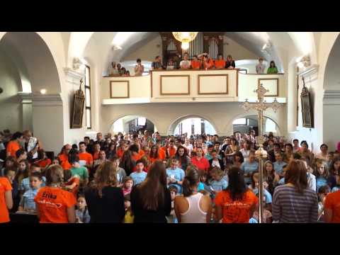 Oratorij 2013 petje pri zaključni maši