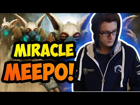Miracle teaching w33 how to Meepo (ft. Mind Control) | Miracle Meepo Gameplay