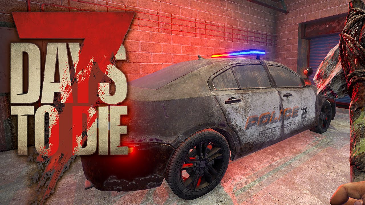 7 Days to Die 008 | Polizeiauto aufbrechen will gelernt sein | 7d2d Gameplay Alpha 21 thumbnail
