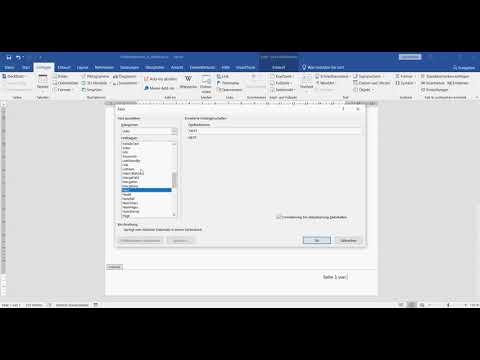 Word Seitenzahl X von Y