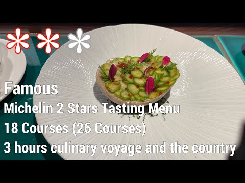2 Stars Michelin 18 Course $275 (£205) -26 Dishes Fine Dining in London ‘A.Wong Taste of China' menu