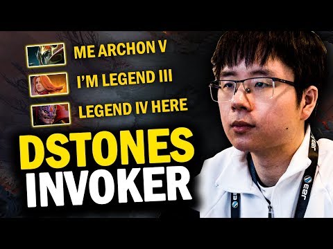 DSTONES MASTER TIER INVOKER DOTA 2 WTF GAME!!! WHEN RANK 35 VS RANK LEGEND | 25 KILLS O DEATH