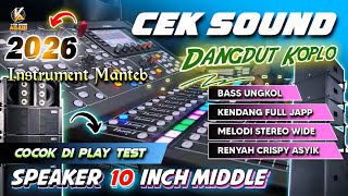 Download lagu CEK SOUND DANGDUT KOPLO FULL BASS GLERR TERBARU 2026 | INSTRUMENT SLOW AUDIO CLARITY & CLEAR mp3