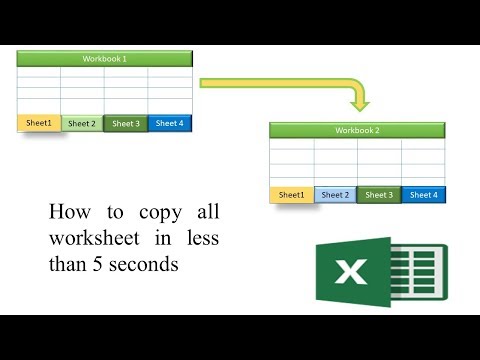 How to copy or move all worksheets to a new workbook at a single click