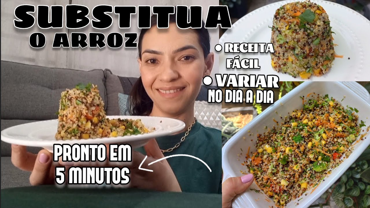 RECEITA pra substituir o ARROZ, FÁCIL em 5 MINUTOS
