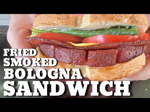 Fried Bologna Sandwich on the Griddle