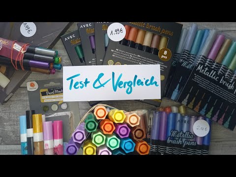 Action Haul Stifte Teil 2 Handlettering / Brushlettering / Colorieren m. Test & Erklärungen (dafont)