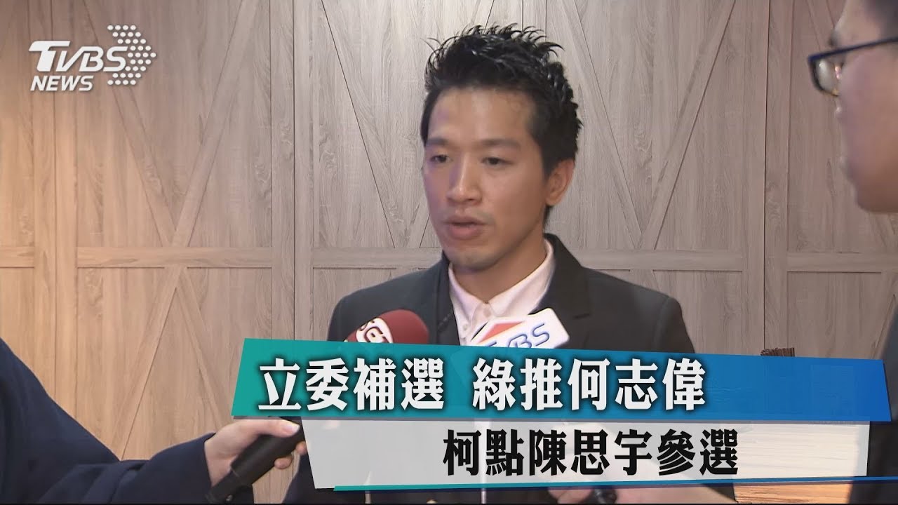 立委補選綠推何志偉 柯點陳思宇參選