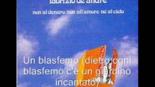 Fabrizio de André - Un blasfemo