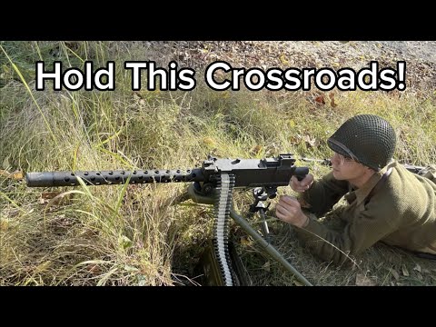 Trying to Fight Off German Attacks at a WWII Re-enactment (Their MG42 got the best of us)