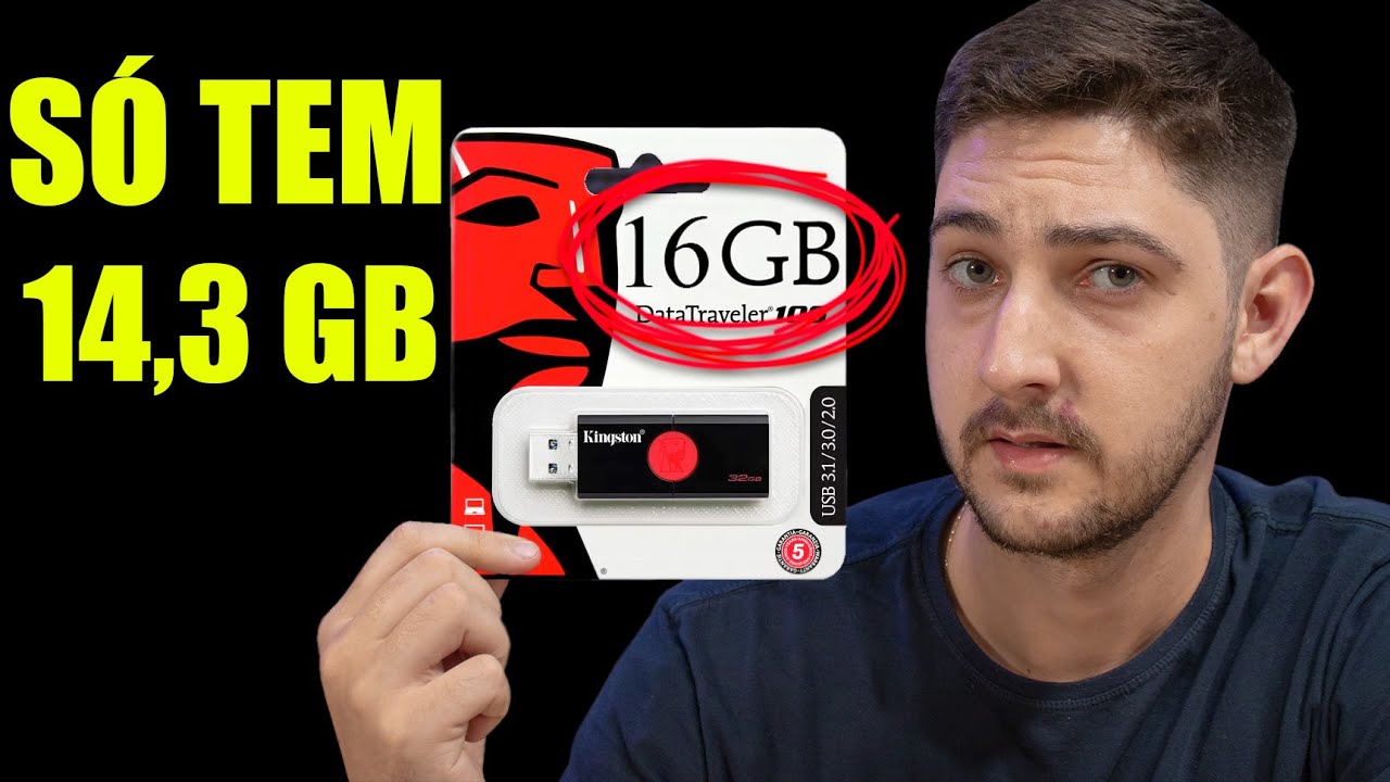 POR QUE O PEN DRIVE TEM MENOS GIGABYTES DO QUE DIZ NA CAIXA?