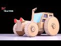 How To Make A Simple Rc Tractor From Cardboard And Motor DC Diy Toy For Kids