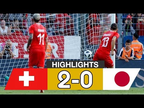 Switzerland 2-0 Japan | (スイス2-0日本) | 08.06.2018
